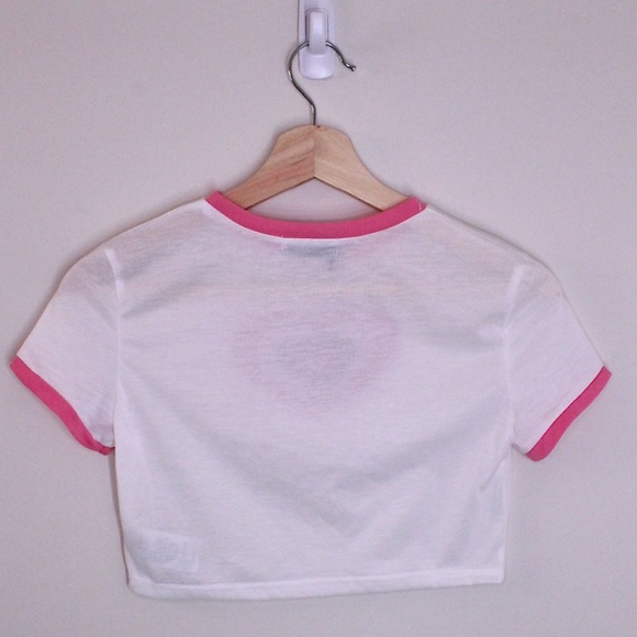 NWT‼️ Edited Mindy Heart Cropped Tee - Picture 5 of 8